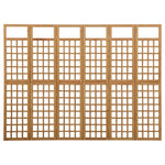 vidaXL Solid Fir Wood 6-Panel Room Divider/Trellis Screen Multi Colors/Sizes