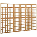 vidaXL Solid Fir Wood 6-Panel Room Divider/Trellis Screen Multi Colors/Sizes