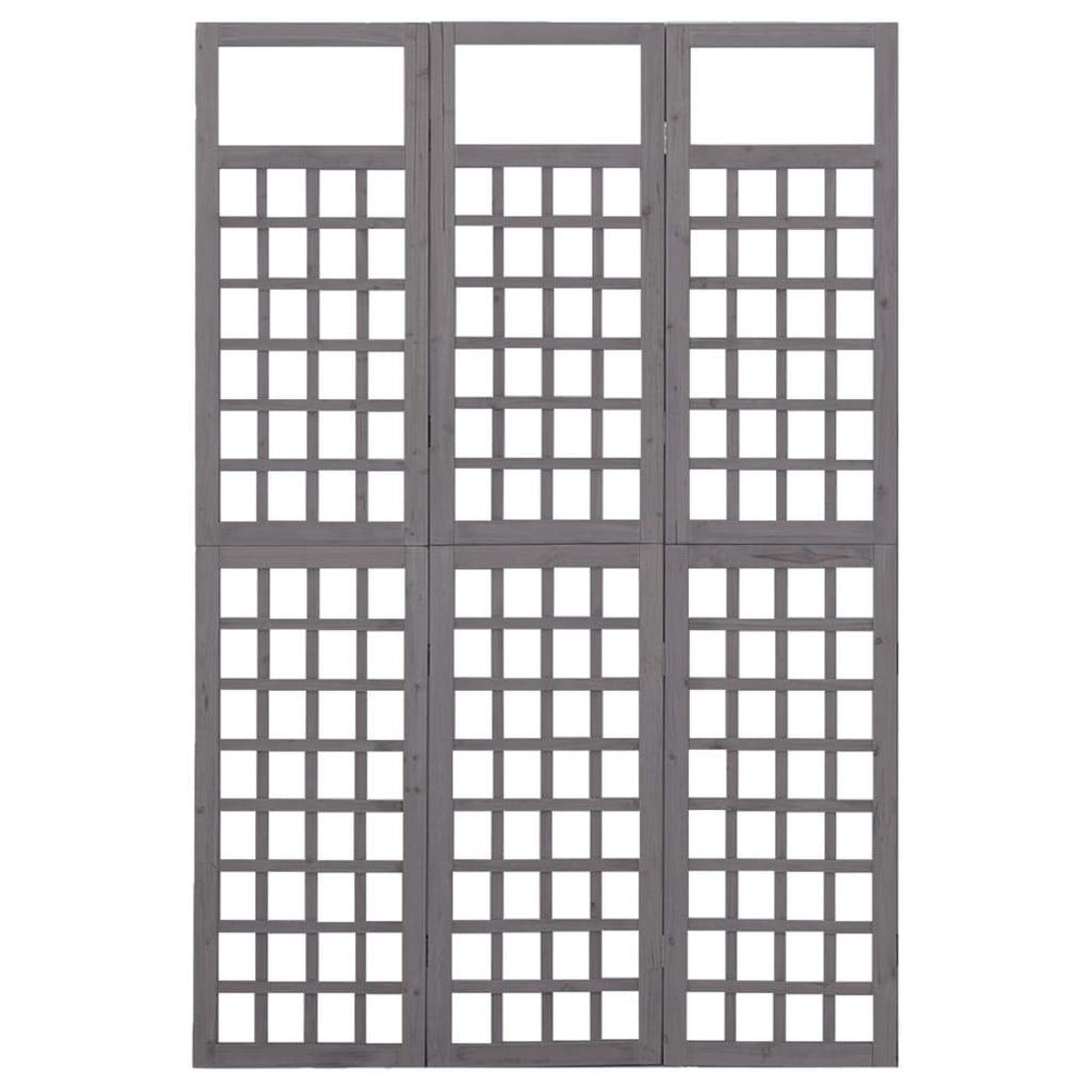 vidaXL Solid Fir Wood 6-Panel Room Divider/Trellis Screen Multi Colors/Sizes