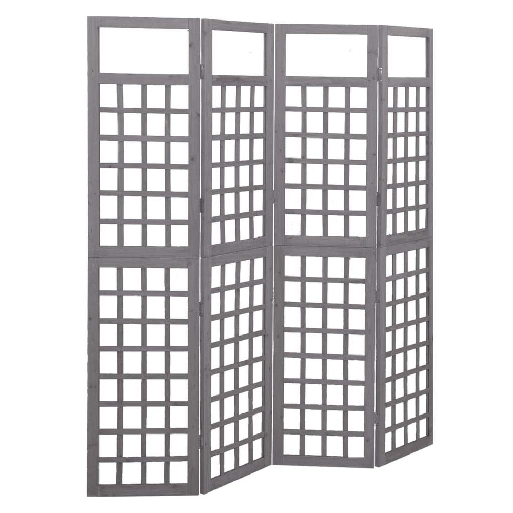 vidaXL Solid Fir Wood 6-Panel Room Divider/Trellis Screen Multi Colors/Sizes