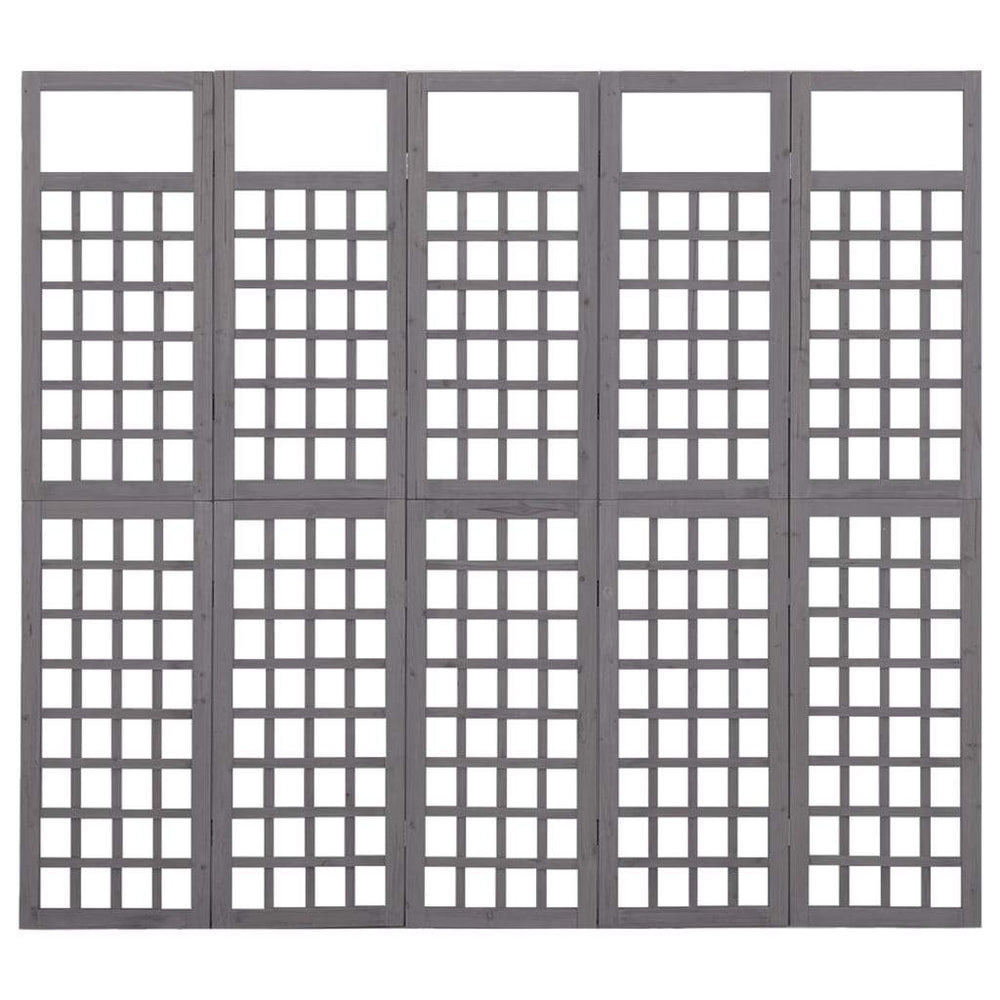 vidaXL Solid Fir Wood 6-Panel Room Divider/Trellis Screen Multi Colors/Sizes