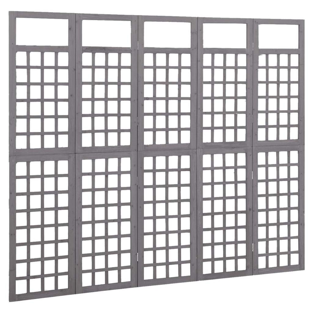 vidaXL Solid Fir Wood 6-Panel Room Divider/Trellis Screen Multi Colors/Sizes