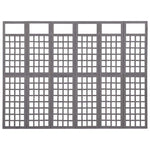 vidaXL Solid Fir Wood 6-Panel Room Divider/Trellis Screen Multi Colors/Sizes