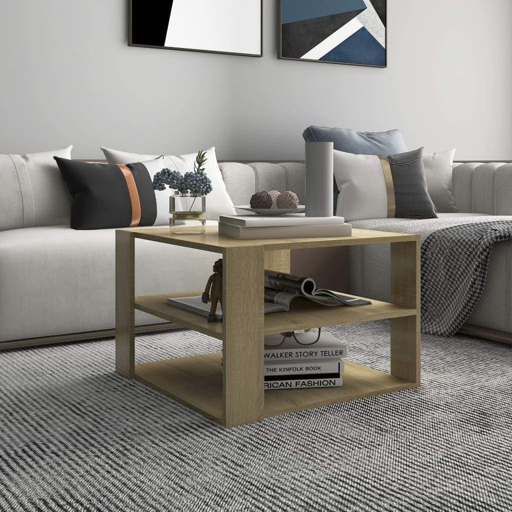 vidaXL Coffee Table Chipboard Couch Tables Side Centre Tables Multi Colors