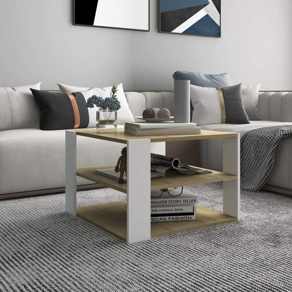 vidaXL Coffee Table Chipboard Couch Tables Side Centre Tables Multi Colors