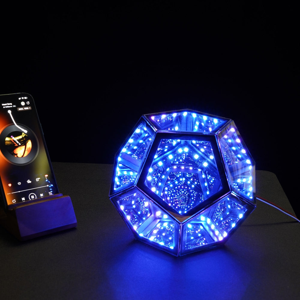 Infinity Dodecahedron Magic Table Lamp