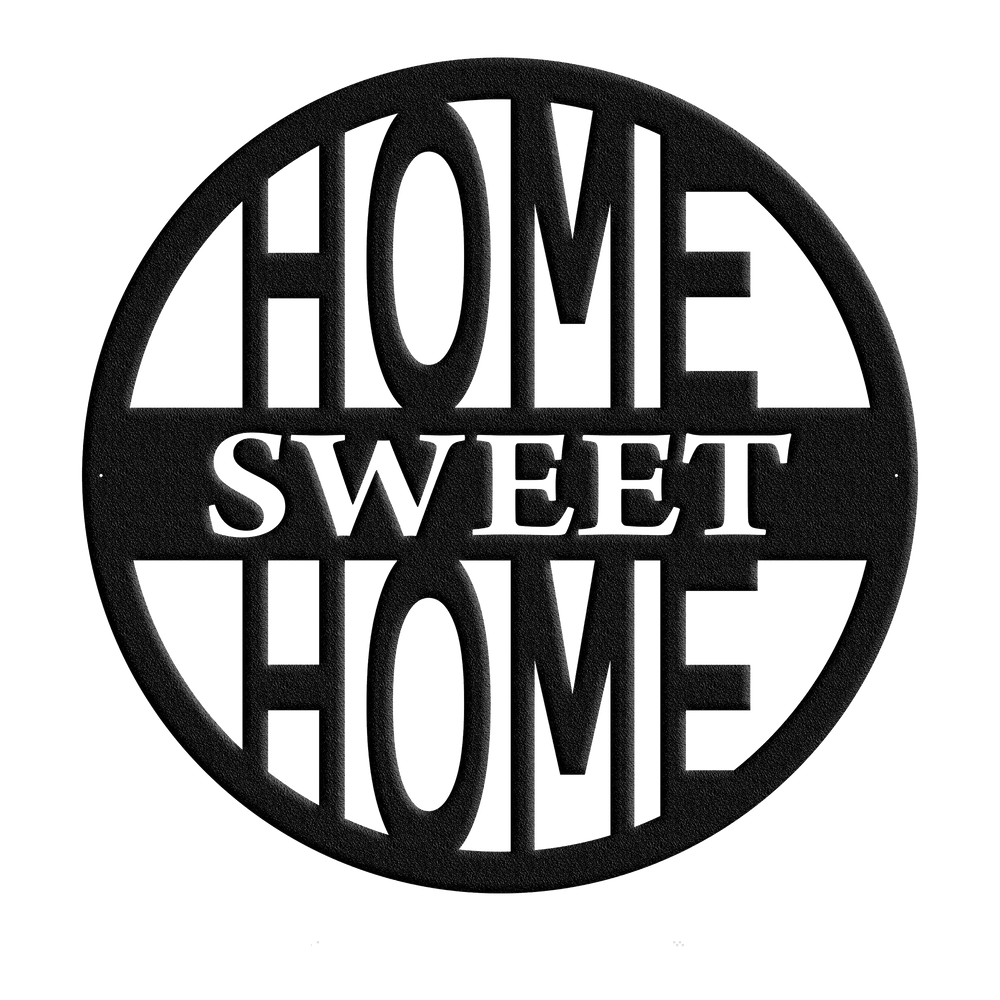 Home Sweet Home - Metal Wall Art.