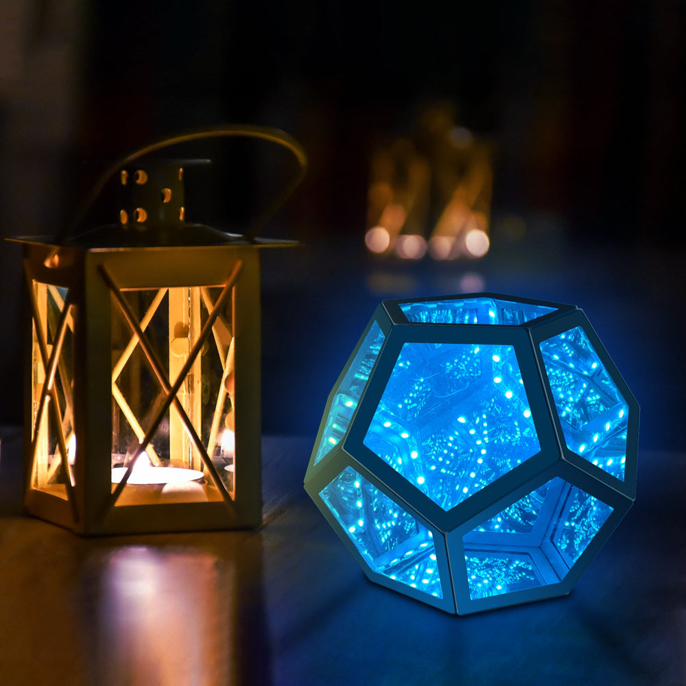 Infinity Dodecahedron Magic Table Lamp