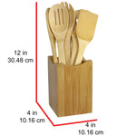 Oceanstar 7 Piece Bamboo Cooking Utensil Set