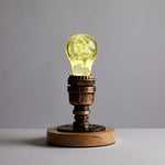 Table Lamp - Yellow Hydrangea