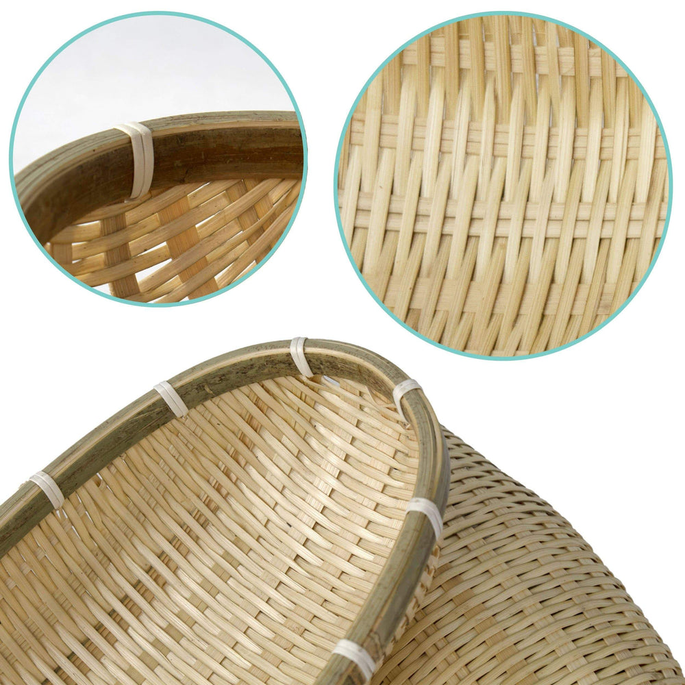 Wicker Wire Fruit Storage Basket | Decorative Fruit Bowl for Bread Fruit Snacks Candy and Dining Table