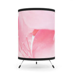 Home Decor, Tripod Lamp with Shade, Pink Flower Bloom, Peaceful Spring Nature