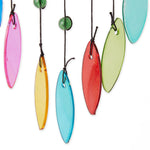 Glass Leaves Colorful Wind Chimes - Dragonfly