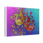 Canvas Print, Multicolor Wild Peacock Print, v3