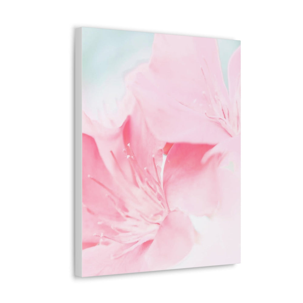 Home Decor, Canvas Gallery Wrap Vertical Wall Art, Pink Flower Bloom, Peaceful Spring Nature