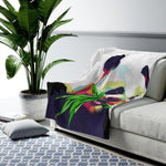 Decorative Throw Blanket, Colorful Pop Art Panda Print