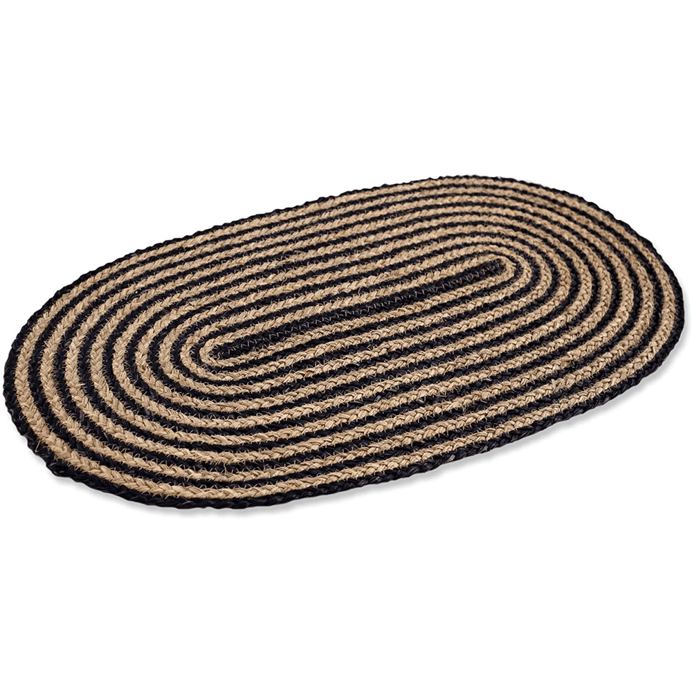 Oval Woven Doormat | Natural Seagrass Entrance Rug for Patio, Front Door, Indoor.