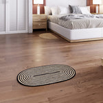 Oval Woven Doormat | Natural Seagrass Entrance Rug for Patio, Front Door, Indoor.