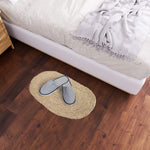 Oval Woven Doormat | Natural Seagrass Entrance Rug for Patio, Front Door, Indoor.