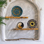 Seagrass Round Basket Set of 3 | Unique Farmhouse Wall Decor Tray for Wall Display or Home Decoration