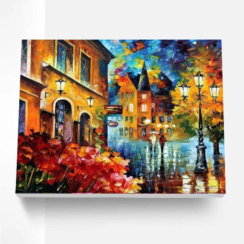 European City Paint By Number Painting Set.