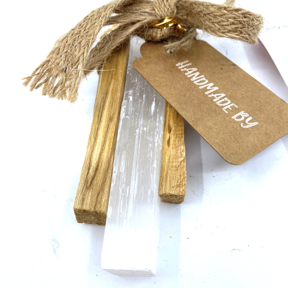 Uplifting Bundle, Palo Santo & Selenite Wand