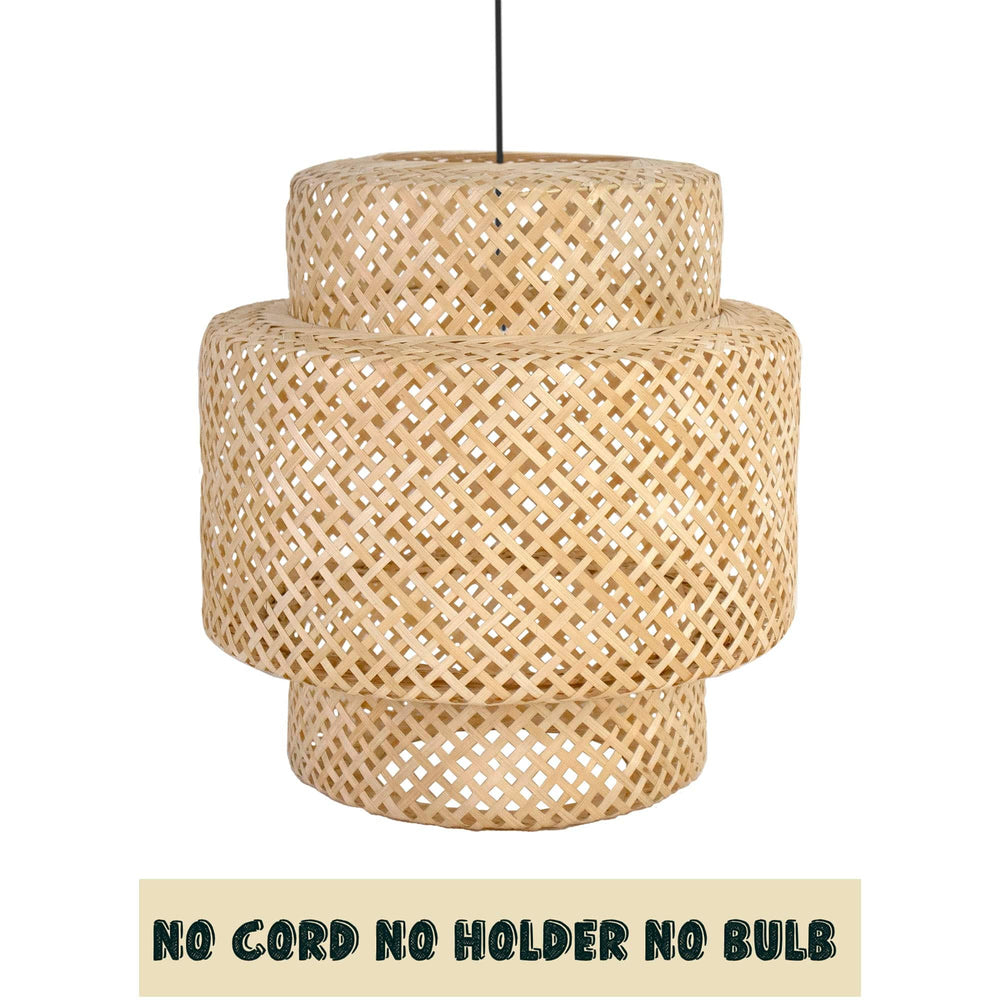 Gorgeous Wicker Pendant Light, Bamboo Chandelier Light Fixture, Natural Wicker Chandelier Bamboo Lamp Shade