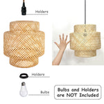 Gorgeous Wicker Pendant Light, Bamboo Chandelier Light Fixture, Natural Wicker Chandelier Bamboo Lamp Shade