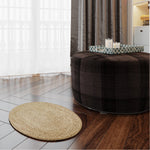 Oval Woven Doormat | Natural Seagrass Entrance Rug for Patio, Front Door, Indoor.