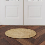 Oval Woven Doormat | Natural Seagrass Entrance Rug for Patio, Front Door, Indoor.