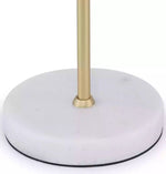 Rachel Single Arm Table Lamp - Marble Base.