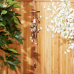 26-inch Bronze Wind Chimes with Bells and Cats