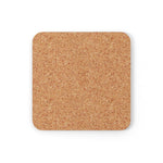 Corkwood Coaster Set - 4 Pieces / Pastel Color Leaves