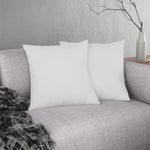 Indoor or Outdoor Throw Pillow for Home or Housewarming Gift, All White