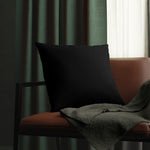 Indoor or Outdoor Throw Pillow for Home or Housewarming Gift, Black