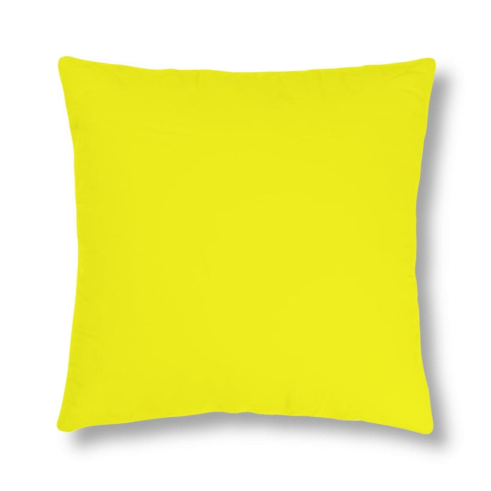 Indoor or Outdoor Throw Pillow for Home or Housewarming Gift, Bright Yellow