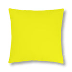 Indoor or Outdoor Throw Pillow for Home or Housewarming Gift, Bright Yellow
