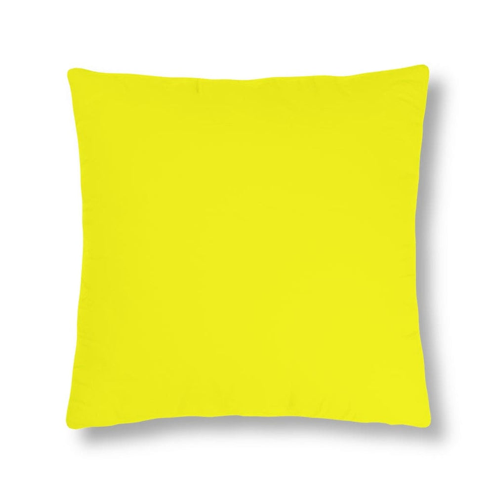 Indoor or Outdoor Throw Pillow for Home or Housewarming Gift, Bright Yellow
