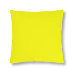 Indoor or Outdoor Throw Pillow for Home or Housewarming Gift, Bright Yellow