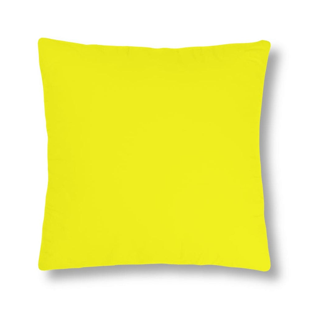 Indoor or Outdoor Throw Pillow for Home or Housewarming Gift, Bright Yellow