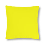 Indoor or Outdoor Throw Pillow for Home or Housewarming Gift, Bright Yellow