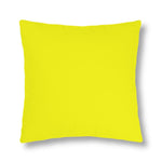 Indoor or Outdoor Throw Pillow for Home or Housewarming Gift, Bright Yellow