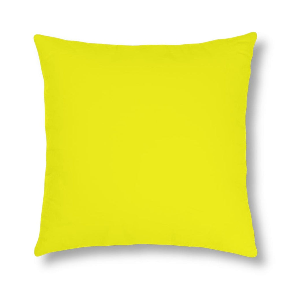Indoor or Outdoor Throw Pillow for Home or Housewarming Gift, Bright Yellow