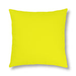 Indoor or Outdoor Throw Pillow for Home or Housewarming Gift, Bright Yellow