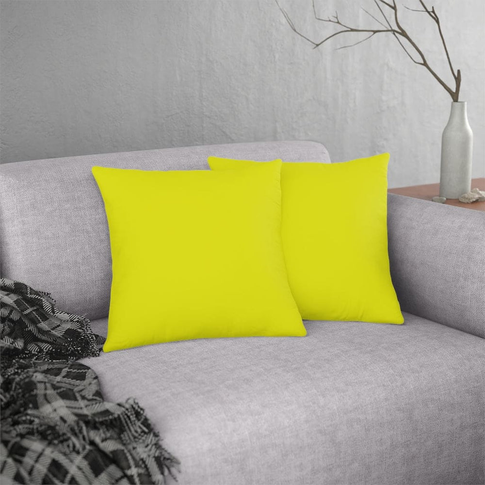 Indoor or Outdoor Throw Pillow for Home or Housewarming Gift, Bright Yellow