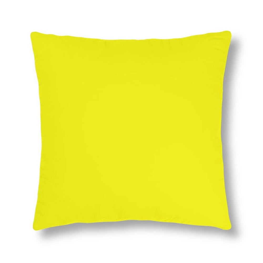 Indoor or Outdoor Throw Pillow for Home or Housewarming Gift, Bright Yellow