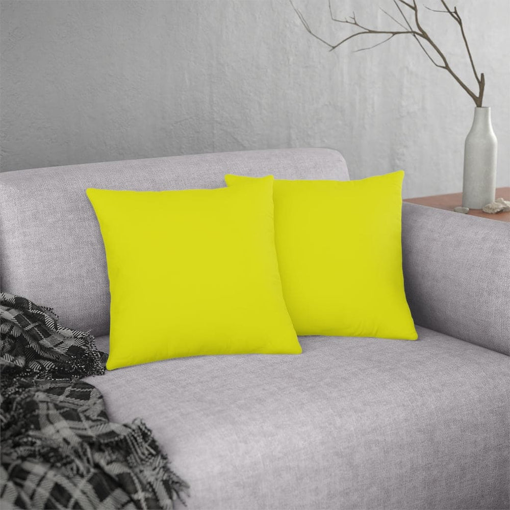 Indoor or Outdoor Throw Pillow for Home or Housewarming Gift, Bright Yellow