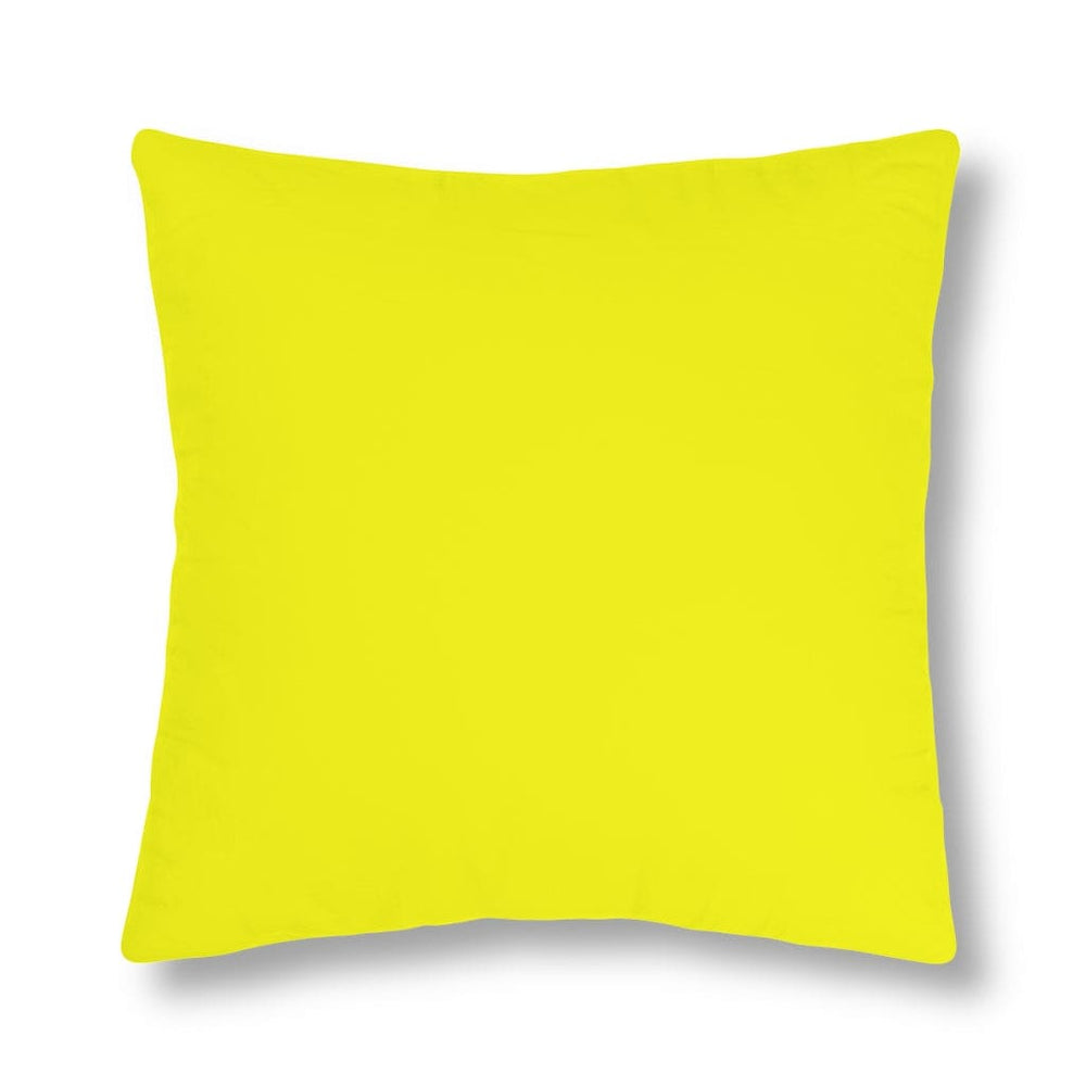 Indoor or Outdoor Throw Pillow for Home or Housewarming Gift, Bright Yellow