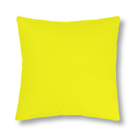 Indoor or Outdoor Throw Pillow for Home or Housewarming Gift, Bright Yellow