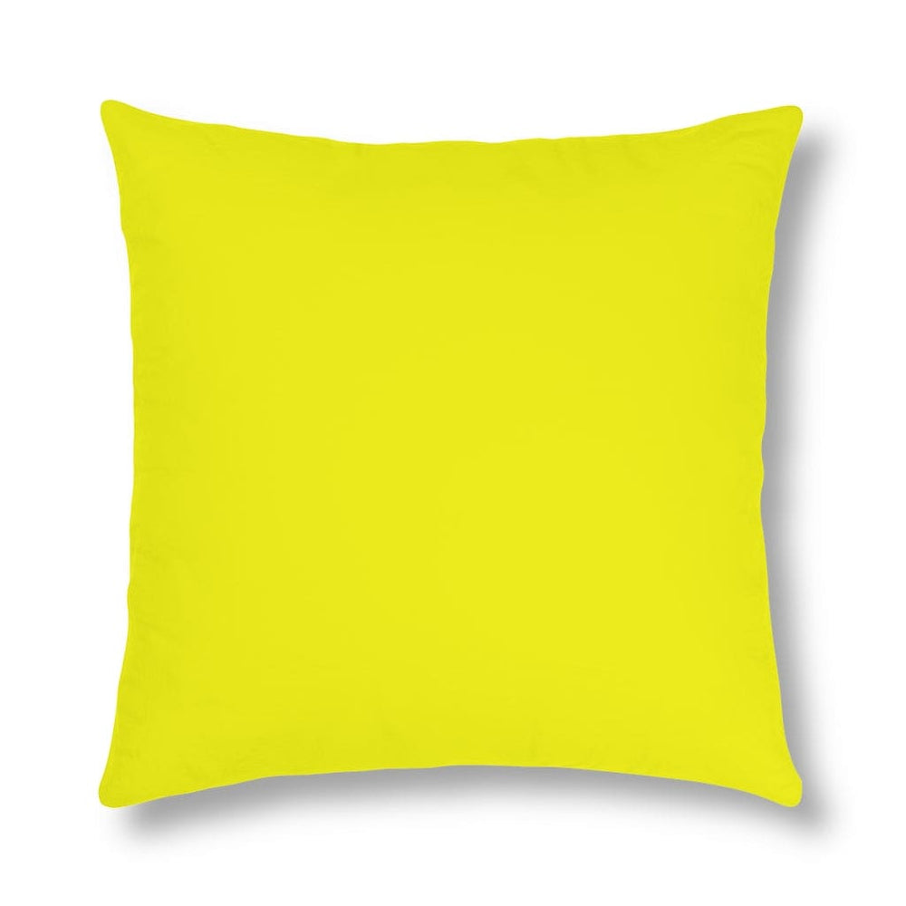 Indoor or Outdoor Throw Pillow for Home or Housewarming Gift, Bright Yellow